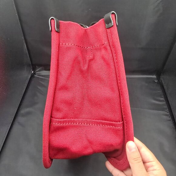 Marc Jacobs Medium Logo Canvas Tote Bag / H050M06FA21-629 Savvy Red - Picture 4 of 9